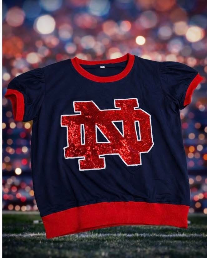 ***Pre Order*** ND Sequin Puff Sleeve Top