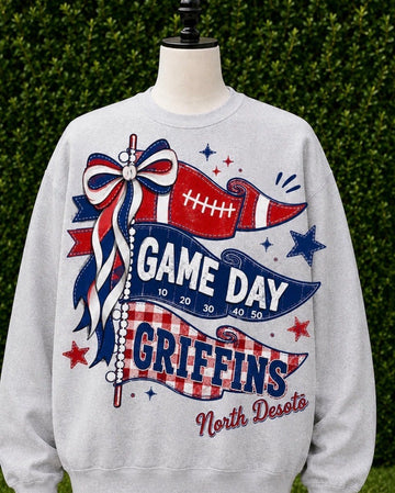 Game Day Griffins" Graphic Sweatshirt